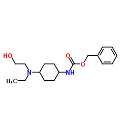 Benzyl {4-[ethyl(2-hydroxyethyl)amino]cyclohexyl}carbamate结构式