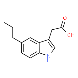 1H-Indole-3-aceticacid,5-propyl-(9CI) Structure