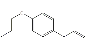 2-methyl-4-prop-2-enyl-1-propoxybenzene Structure