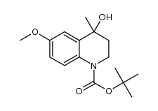 tert-butyl 4-hydroxy-6-methoxy-4-methyl-3,4-dihydroquinoline-1(2H)-carboxylate Structure