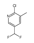 2-chloro-5-difluoromethyl-3-methylpyridine结构式