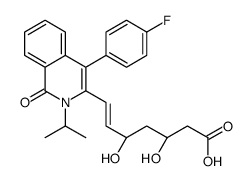 (E,3R,5S)-7-[4-(4-fluorophenyl)-1-oxo-2-propan-2-ylisoquinolin-3-yl]-3,5-dihydroxyhept-6-enoic acid结构式