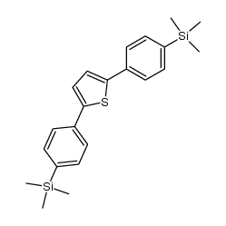 2,5-bis(4-trimethylsilylphenyl)thiophene结构式