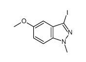 3-iodo-5-methoxy-1-methylindazole结构式