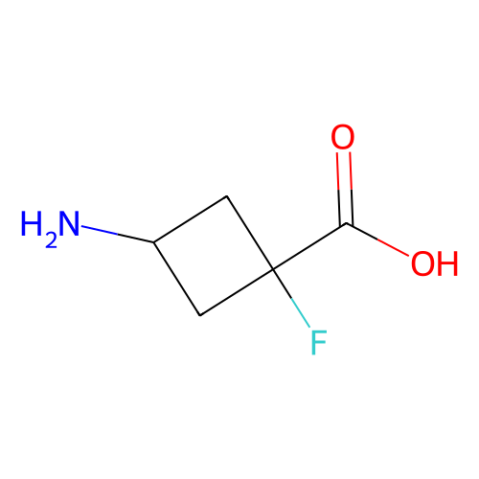 3-amino-1-fluorocyclobutane-1-carboxylic acid structure