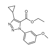 Ethyl 4-Cyclopropyl-1-(3-Methoxyphenyl)-1H-1,2,3-Triazole-5-Carboxylate structure