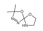 2,2-dimethyl-1,6-dioxa-3,4,9-triazaspiro[4.4]non-3-ene结构式