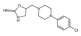 5-[[4-(4-chlorophenyl)piperazin-1-yl]methyl]-4,5-dihydro-1,3-oxazol-2-amine Structure