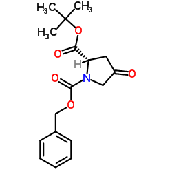 1-Benzyl 2-(2-methyl-2-propanyl) (2S)-4-oxo-1,2-pyrrolidinedicarboxylate结构式