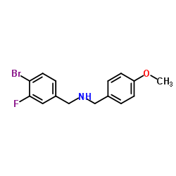 1-(4-Bromo-3-fluorophenyl)-N-(4-methoxybenzyl)methanamine Structure