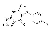 6-(4-Bromophenyl)pyrazolo(3,4-d)thiazolo(3,2-a)pyrimidin-4(1H)-one Structure