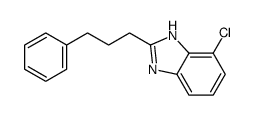 4-chloro-2-(3-phenylpropyl)-1H-benzimidazole结构式