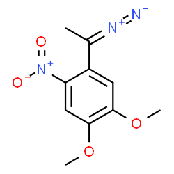 1-(4,5-dimethoxy-2-nitrophenyl)diazoethane Structure