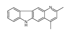 2,4-dimethyl-6H-pyrido(3,2-b)carbazole structure