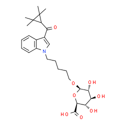 UR-144 N-(5-hydroxypentyl) β-D-Glucuronide Structure