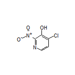 4-氯-2-硝基吡啶-3-醇结构式