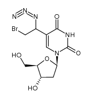 5-(1-azido-2-bromoethyl)-2'-deoxyuridine结构式