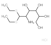 D-Glucose, 2-amino-2-deoxy-, diethyl mercaptal, hydrochloride结构式