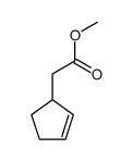 methyl cyclopent-2-ene-1-acetate Structure