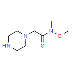 1-Piperazineacetamide,N-methoxy-N-methyl-(9CI)结构式