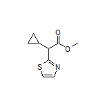 Methyl 2-Cyclopropyl-2-(2-thiazolyl)acetate Structure