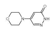 5-(4-MORPHOLINYL)-3(2H)-PYRIDAZINONE结构式