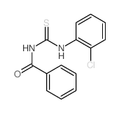 Benzamide, N-[[ (2-chlorophenyl)amino]thioxomethyl]-结构式