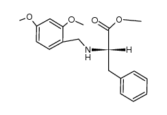 2-(2,4-dimethoxybenzylamino)-3-phenyl-propionic acid methyl ester结构式