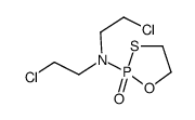 N,N-bis(2-chloroethyl)-2-oxo-1,3,2λ5-oxathiaphospholan-2-amine结构式