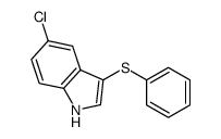 5-氯-3-(苯基硫代)-吲哚结构式