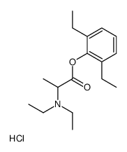 L-N,N-Diethylalanine 2,6-diethylphenyl ester hydrochloride Structure