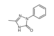 2,4-Dihydro-5-methyl-2-phenyl-3H-1,2,4-triazol-3-one结构式