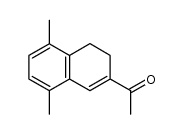 1-(5,8-Dimethyl-3,4-dihydronaphthyl)ethan-1-one结构式