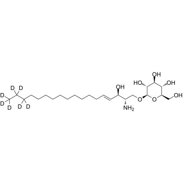 Glucosylsphingosine-d7 Structure