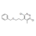4-[3-(Benzyloxy)propyl]-3,6-dichloro-5-methylpyridazine Structure