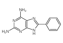 9H-Purine-2,6-diamine,8-phenyl- Structure