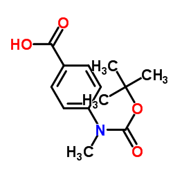 4-((TERT-BUTOXYCARBONYL)(METHYL)AMINO)BENZOIC ACID Structure