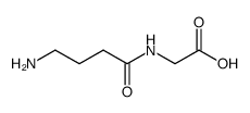 N-(4-Amino-butyryl)-glycine Structure