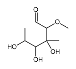 3,4,5-trihydroxy-2-methoxy-3-methylhexanal Structure