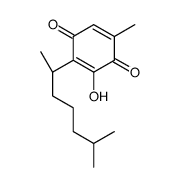 3-hydroxy-5-methyl-2-[(2R)-6-methylheptan-2-yl]cyclohexa-2,5-diene-1,4-dione结构式