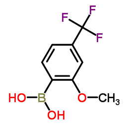 (2-Methoxy-4-(trifluoromethyl)phenyl)boronic acid Structure