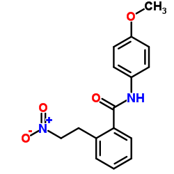 N-(4-METHOXYPHENYL)-2-(2-NITROETHYL)BENZENECARBOXAMIDE结构式