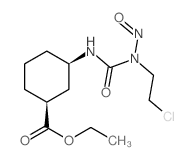 cis-3-(3-(2-Chloroethyl)-3-nitrosoureido)cyclopentanecarboxylic acid ethyl ester结构式