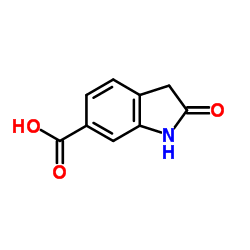 2-氧代吲哚啉-6-甲酸结构式