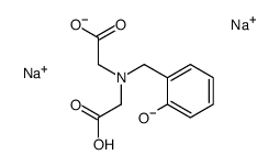 disodium N-(carboxylatomethyl)-N-[(2-hydroxyphenyl)methyl]glycinate结构式