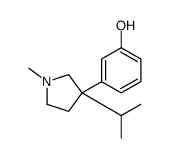 3-[1-Methyl-3-(1-methylethyl)-3-pyrrolidinyl]phenol结构式