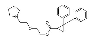 2-(2-pyrrolidin-1-ylethoxy)ethyl 2,2-diphenylcyclopropane-1-carboxylate Structure