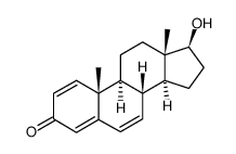 1,4,6-androstatrien-3-one-17 beta-ol结构式