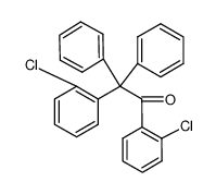 1,2-bis-(2-chloro-phenyl)-2,2-diphenyl-ethanone结构式