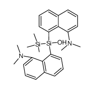 1-hydroxy-1,1-bis(8-dimethylamino-1-naphthyl)-2,2,2-trimethyldisilane Structure